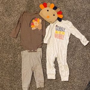 12 month Carter’s Thanksgiving outfits
